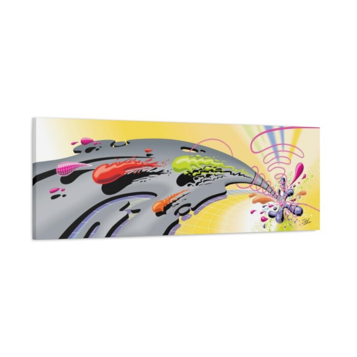 "Color Climax" 48" X 16"  Stretched Matte Canvas - Image 2