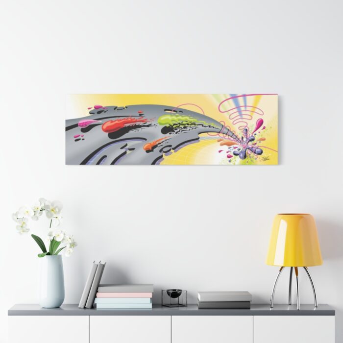 "Color Climax" 48" X 16"  Stretched Matte Canvas - Image 3