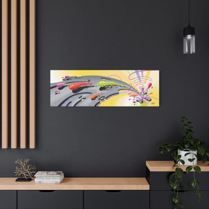 "Color Climax" 48" X 16"  Stretched Matte Canvas - Image 4