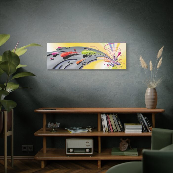"Color Climax" 48" X 16"  Stretched Matte Canvas - Image 5