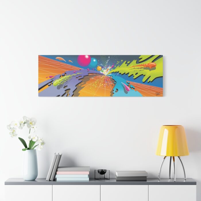 "Color Climax X2" 48" X 16"  Stretched Matte Canvas - Image 3