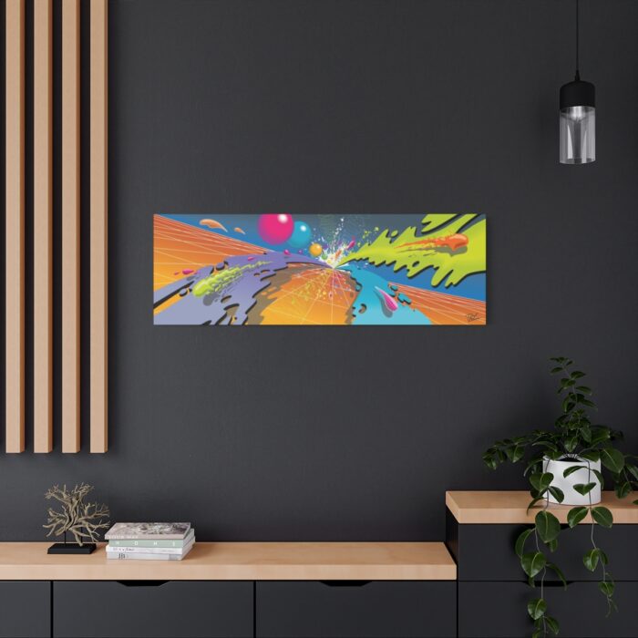 "Color Climax X2" 48" X 16"  Stretched Matte Canvas - Image 4