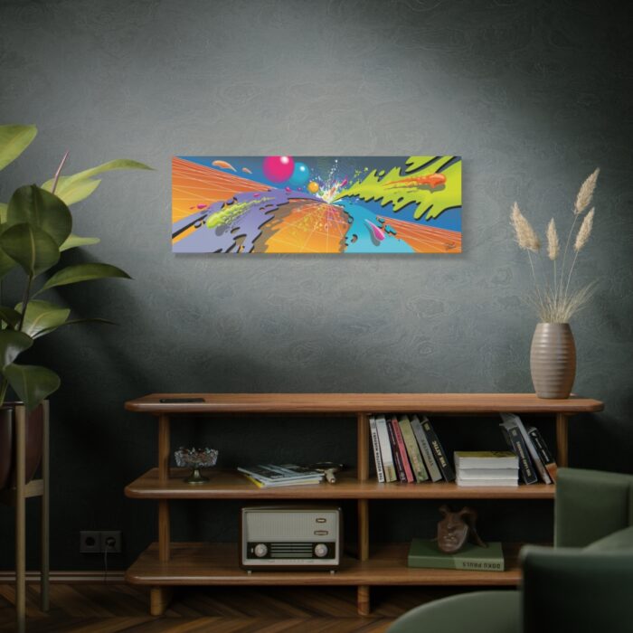 "Color Climax X2" 48" X 16"  Stretched Matte Canvas - Image 5