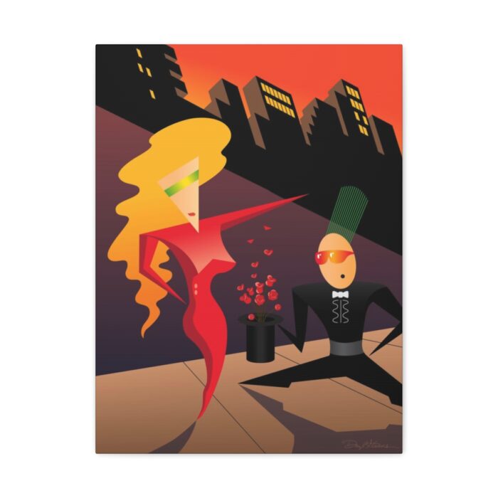 "Vector Girl" 18" x 24" Canvas Gallery Wrap