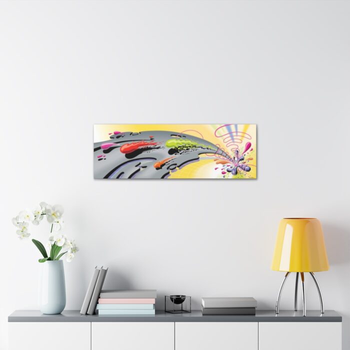 "Color Climax" 36" X 12" Canvas Gallery Wrap - Image 4
