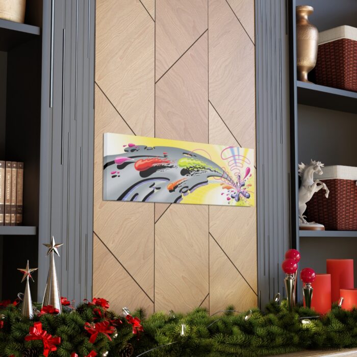 "Color Climax" 36" X 12" Canvas Gallery Wrap - Image 7