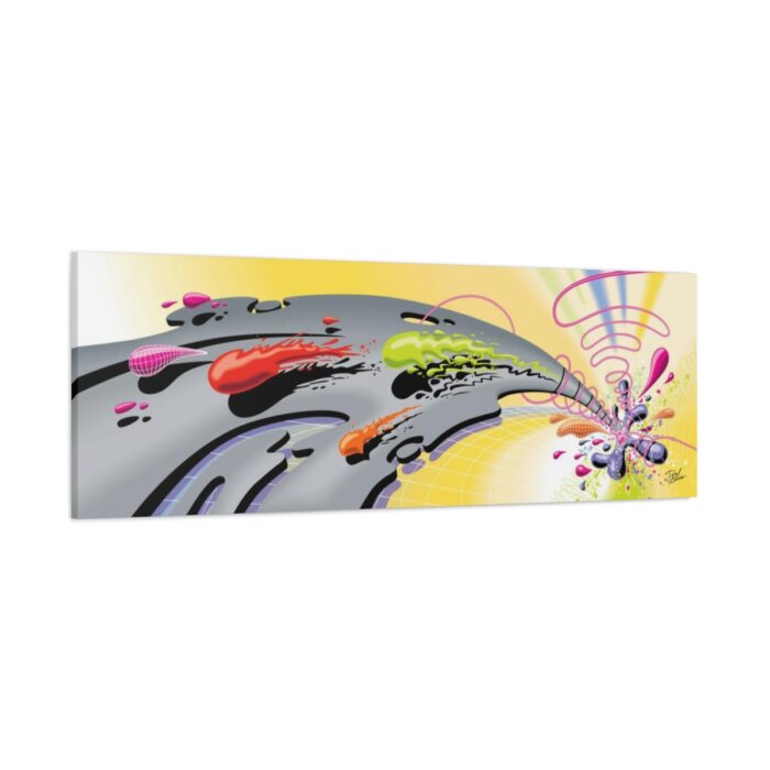 "Color Climax" 60" X 20"  Stretched Matte Canvas - Image 2