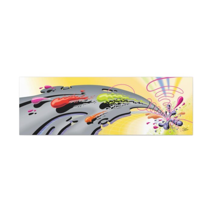 "Color Climax" 60" X 20"  Stretched Matte Canvas