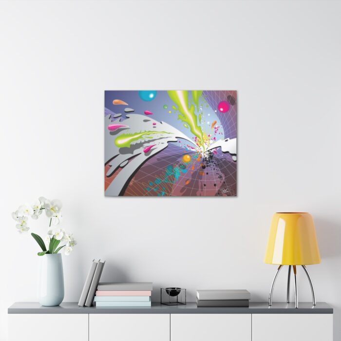 "Color Climax 3" Canvas Gallery Wrap 30" x 24" - Image 4