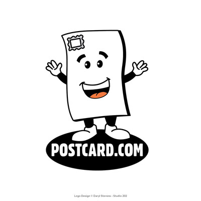 Postcard.com logo by Daryl Stevens