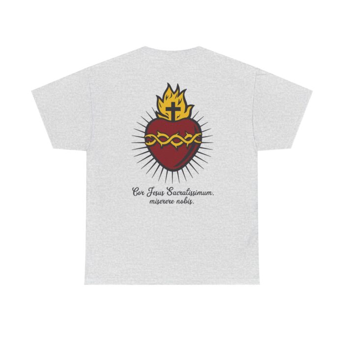 Copy of Sacred Heart - Front & Back Logo Tee, Unisex Cotton - Image 2