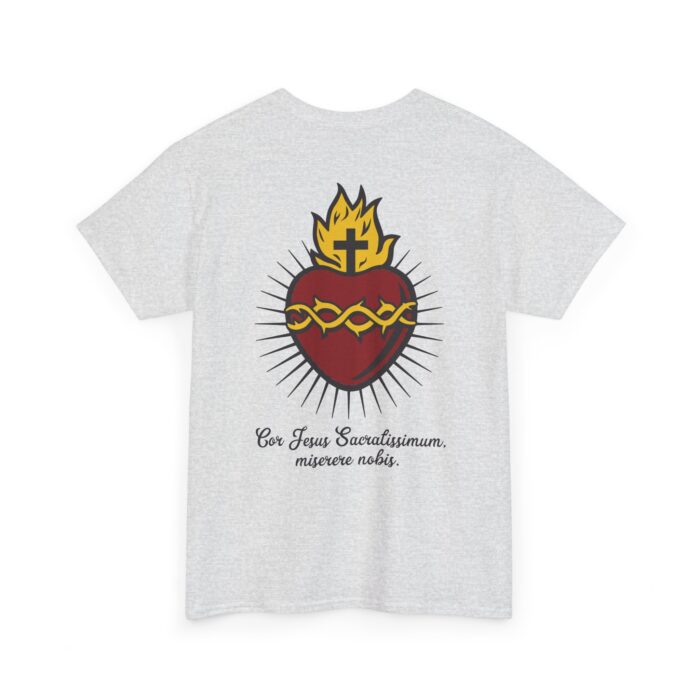 Copy of Sacred Heart - Front & Back Logo Tee, Unisex Cotton - Image 4