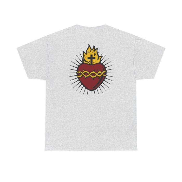 Sacred Heart - Front & Back Logo Tee, Unisex Cotton - Image 2