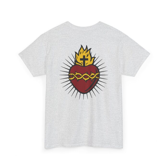 Sacred Heart - Front & Back Logo Tee, Unisex Cotton - Image 4