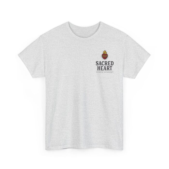 Copy of Sacred Heart - Front & Back Logo Tee, Unisex Cotton - Image 3